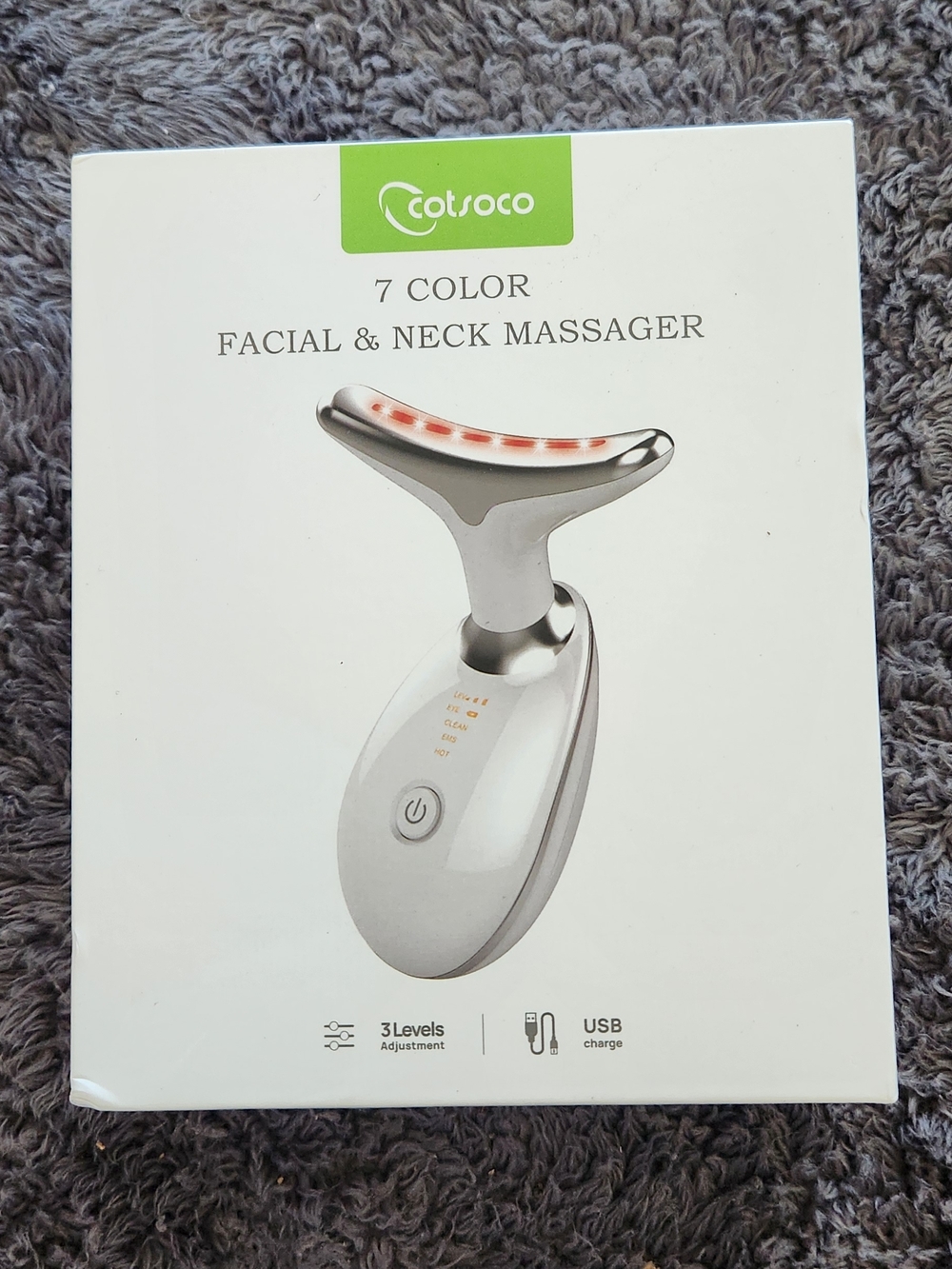 White 7-Color Facial & Neck Massager